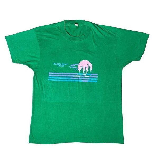Vintage 80’s 90’s Single Stitch Daytona Beach Florida Tee | L - Picture 1 of 4